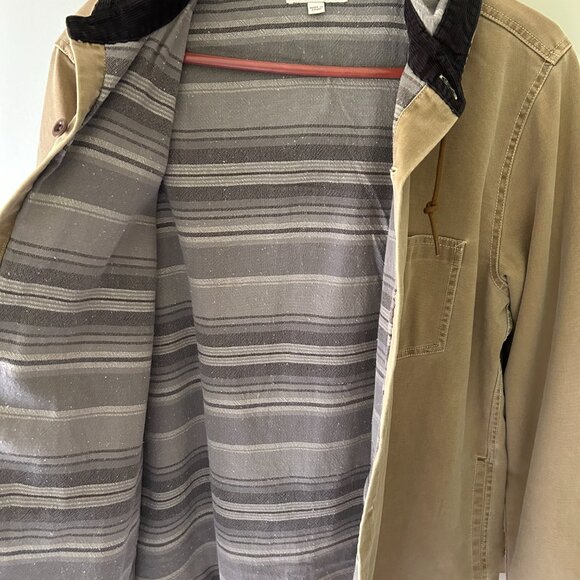 NWOT J. Crew Wallace & Barnes Fleece Lined Hooded Canvas Jacket - Picture 2 of 5